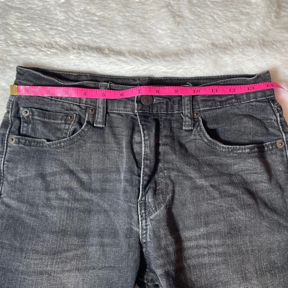 Levis 512 Slim Tapper Jeans 29x32 Faded Black‎ Denim Mid Rise Stretch Slim